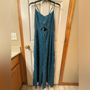 Roxy maxi dress with cut out and adjustable straps